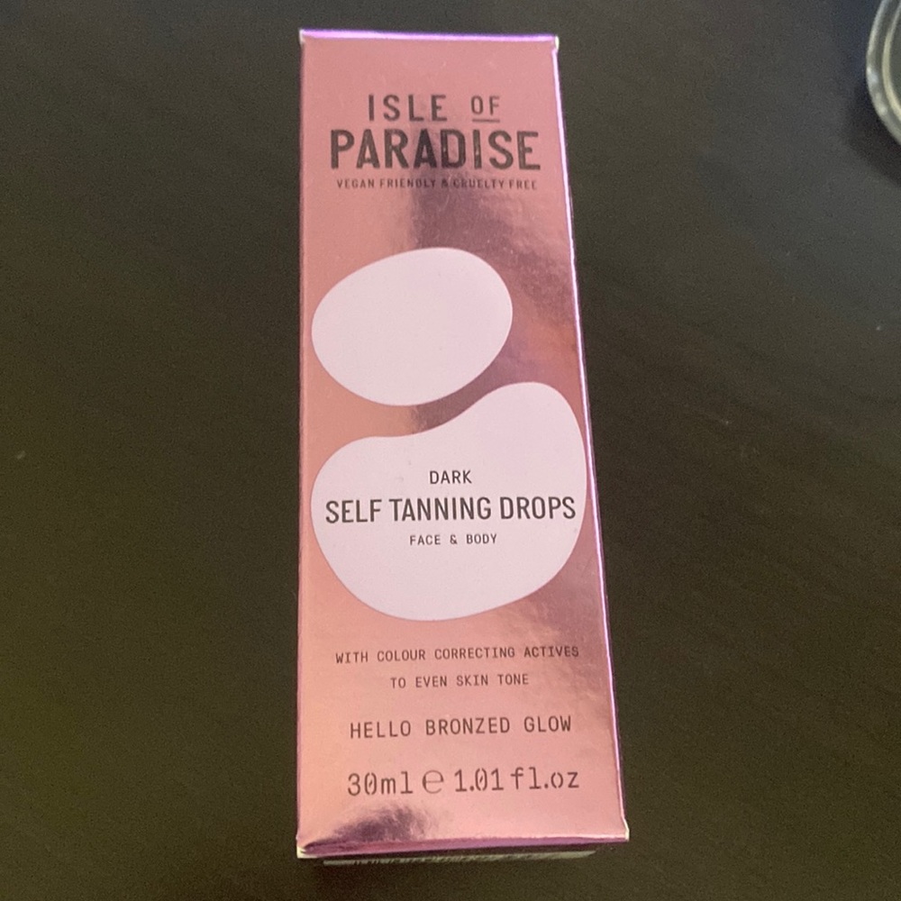 Isle of paradise self tanning drops, dark